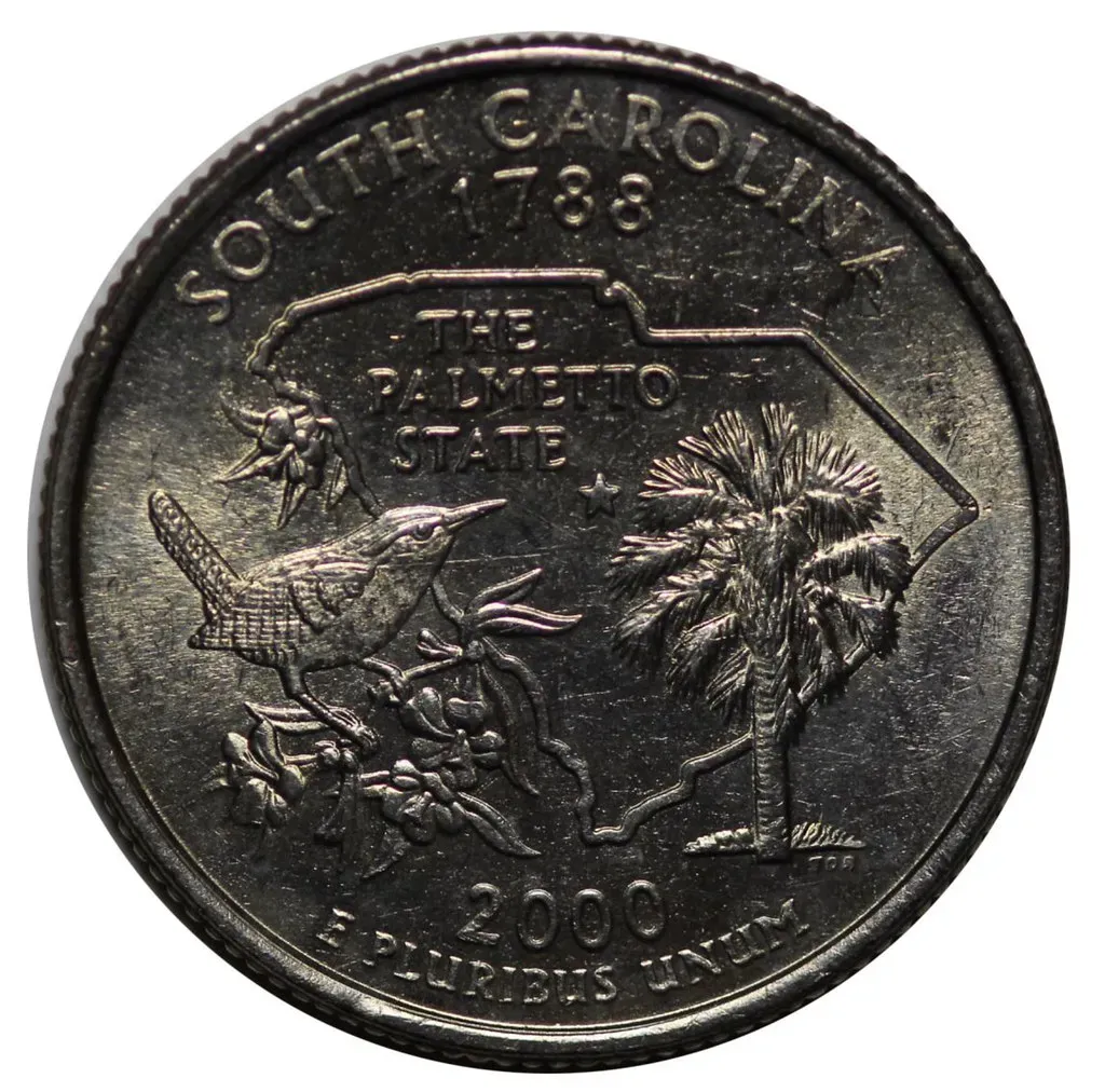 2000-P South Carolina Quarter (High-Grade Examples) (Image Credits: Flickr)