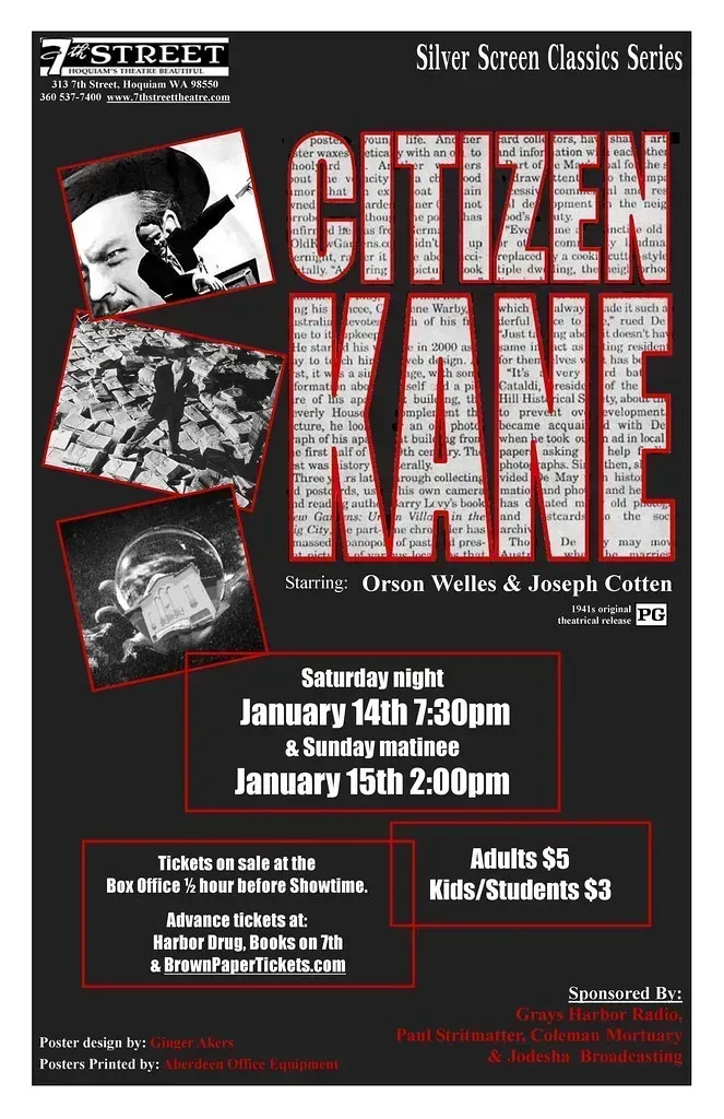 3. Citizen Kane (1941) - The Blueprint That Changed Everything (7th Street Theatre, Flickr, CC BY 2.0)