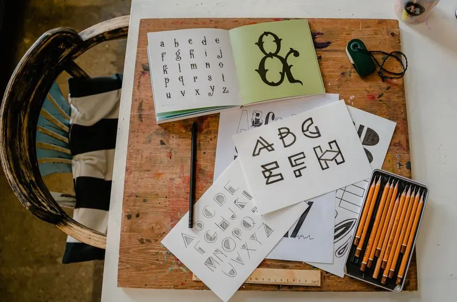Start With Plain Block Letters (Image Credits: Pexels)