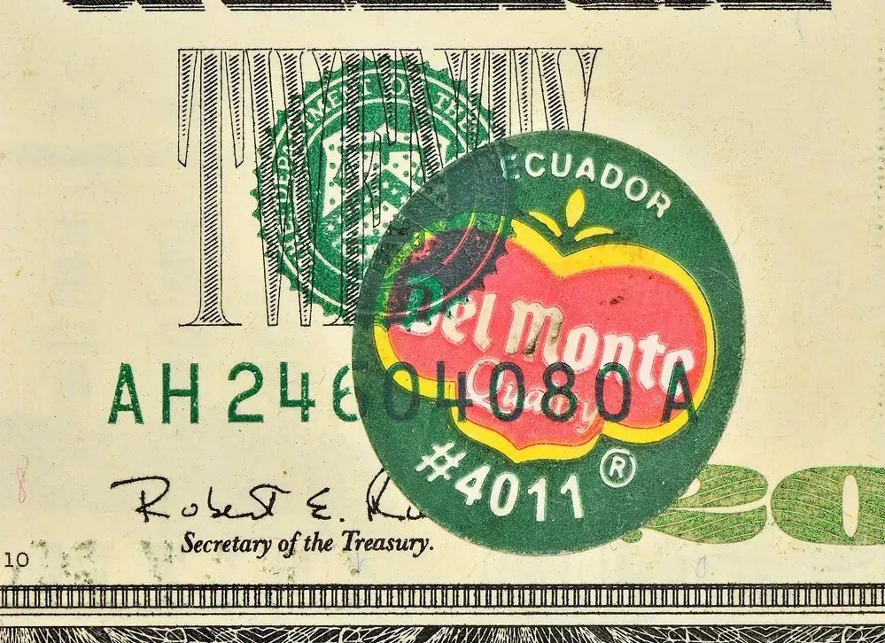 That Infamous Del Monte Banana Sticker Bill (Image Credits: By PMG, Public domain, https://commons.wikimedia.org/w/index.php?curid=142323406)