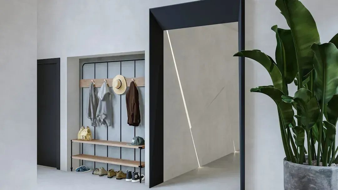 A Coat Closet or Rack Actually Located Near the Entrance (Image Credits: Unsplash)