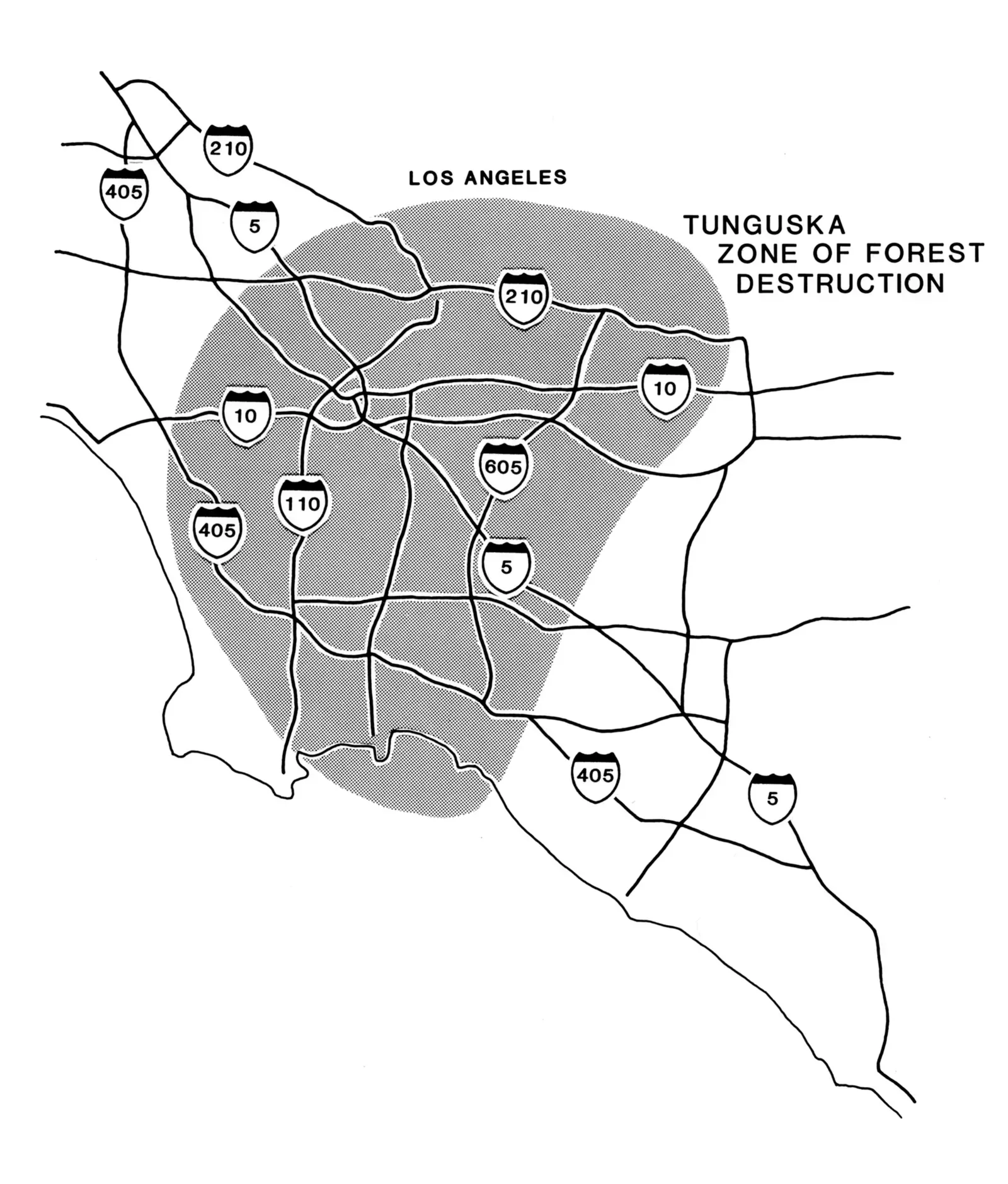 What All These Mysteries Teach Us About the Past (Image Credits: Tunguska and Los Angeles, CC BY 2.0, https://commons.wikimedia.org/w/index.php?curid=98865938)