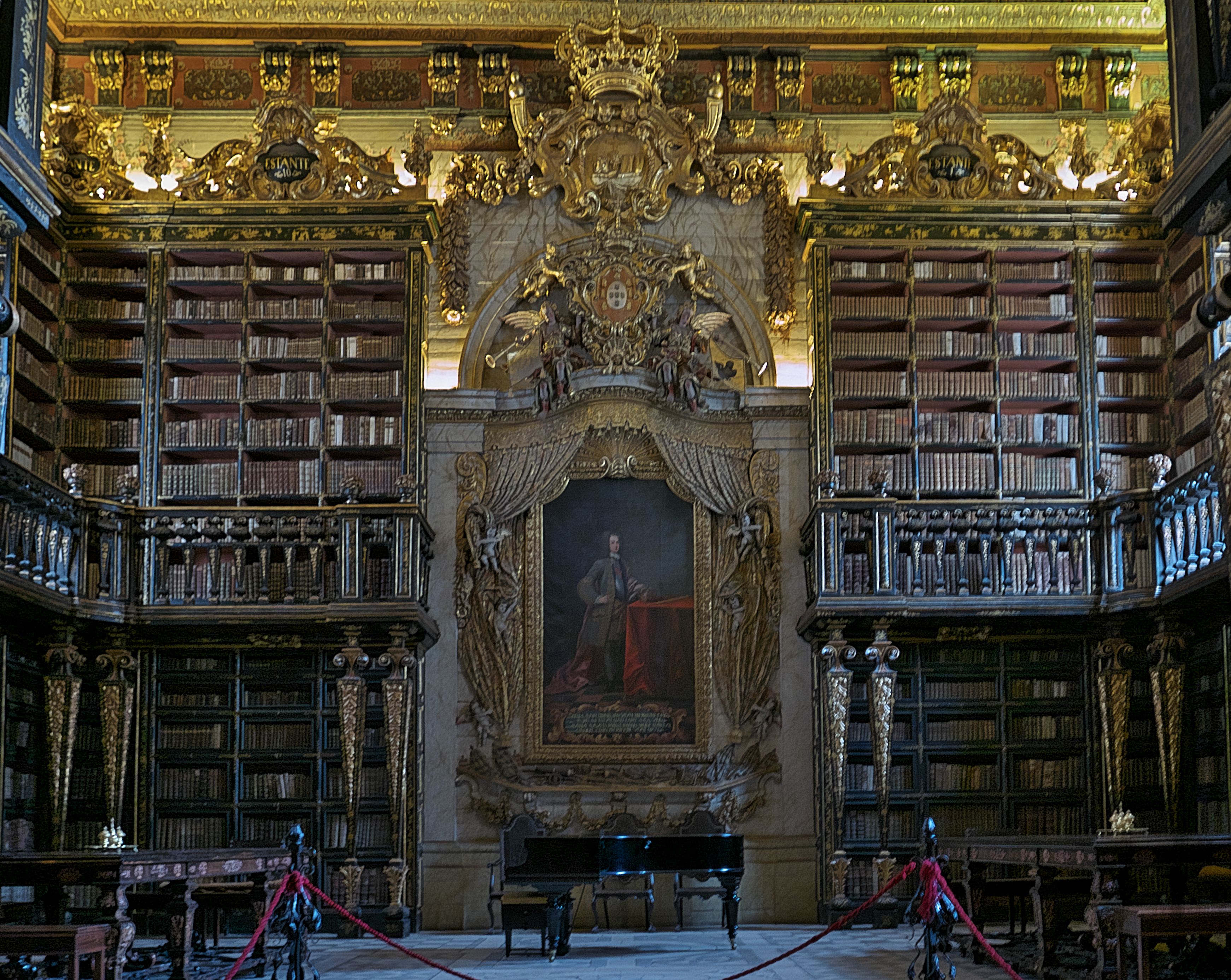 Biblioteca Joanina: Portuguese Baroque Beauty (image credits: wikimedia)