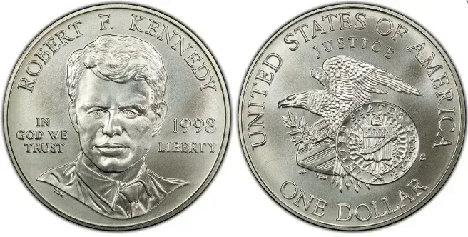 The 1998-S Matte Proof Kennedy (Image Credits: By US Mint, Public domain, https://commons.wikimedia.org/w/index.php?curid=74046384)