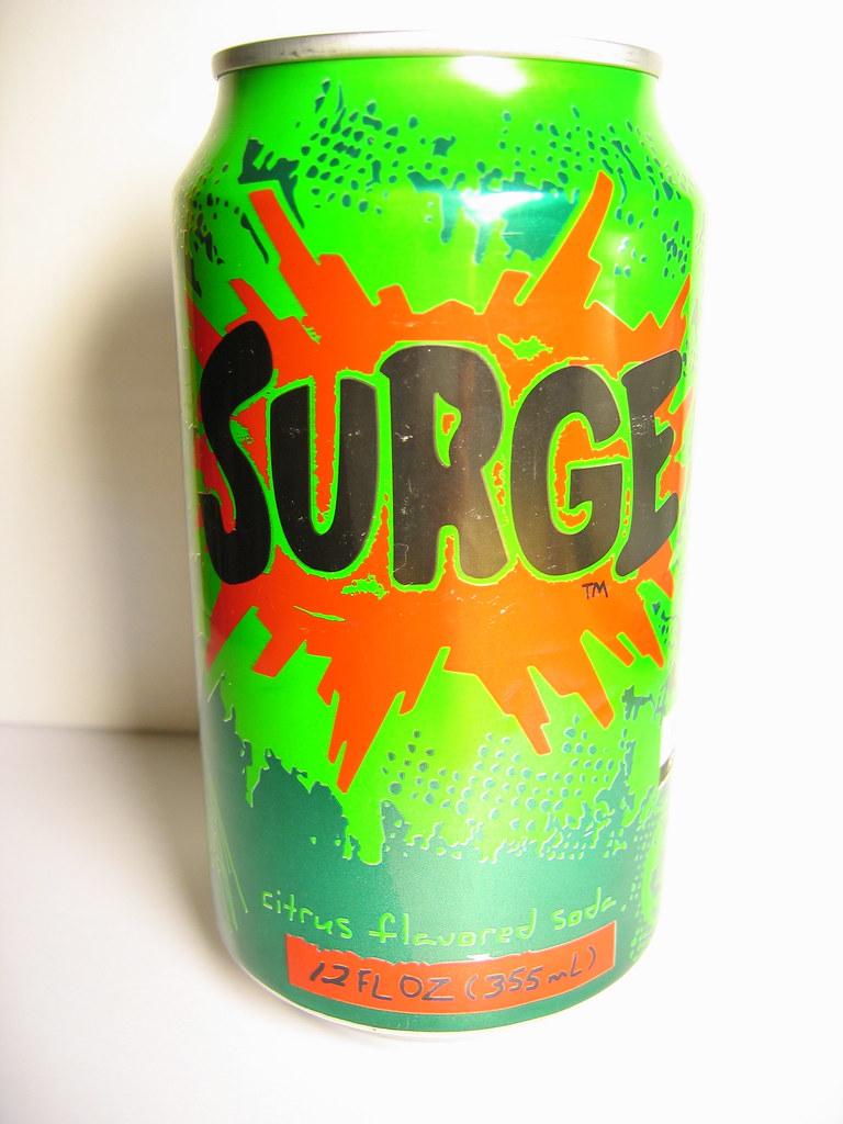 Surge - The Extreme Sports Soda That Actually Made a Comeback (Image Credits: Flickr)