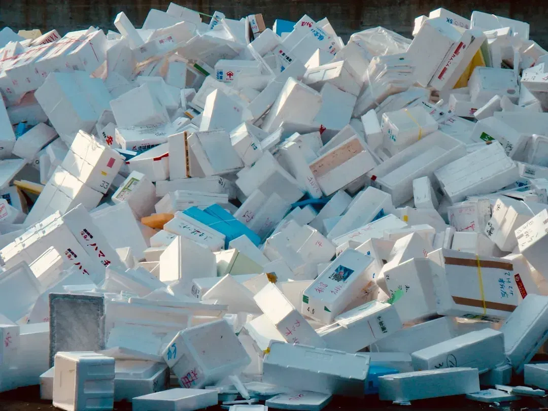 Styrofoam and Foam Packaging (Image Credits: Unsplash)