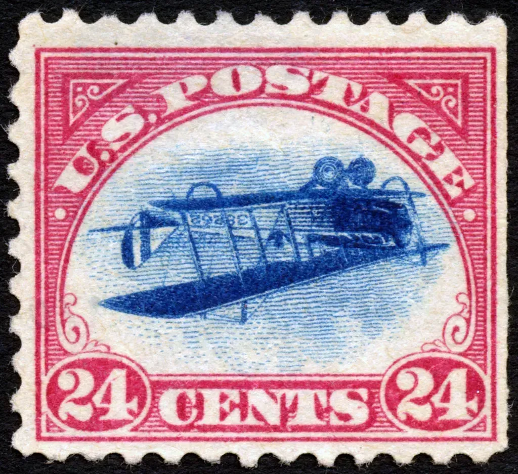 Inverted Jenny Error Stamp (Image Credits: Flickr)