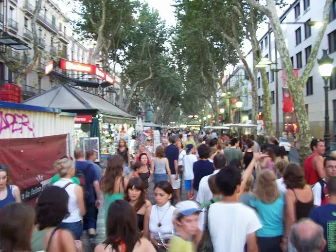 3. Las Ramblas, Barcelona (Image Credits: Wikimedia)
