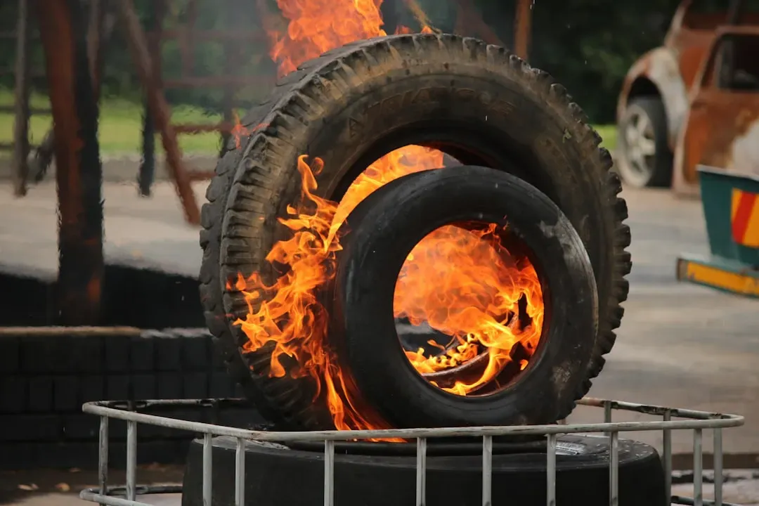 4. Tires and Rubber Materials (Image Credits: Unsplash)