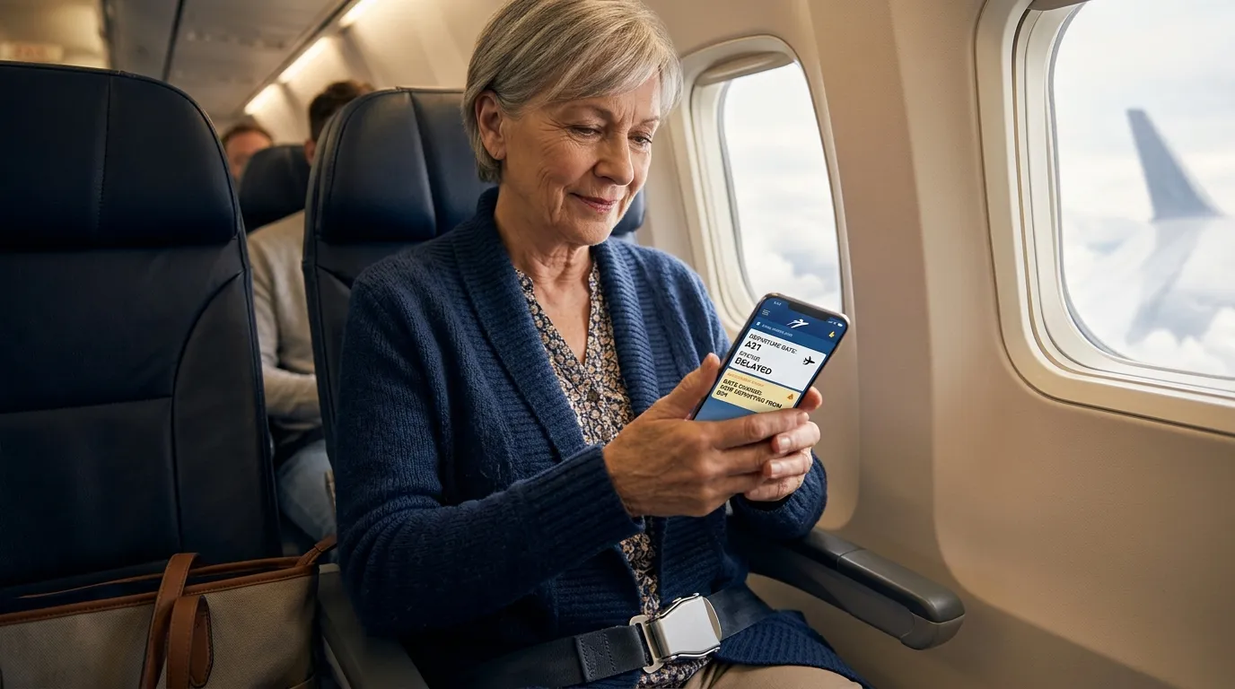 #5 - Download the Airline App and Turn on Push Alerts Before You Land (Image Credits: Gemini)