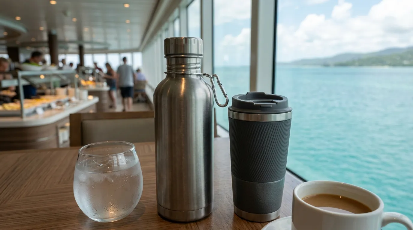 #5 &ndash; Pack a Reusable Water Bottle and a Travel Mug (Image Credits: Gemini)