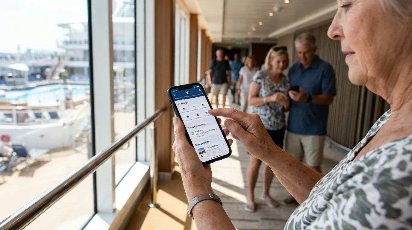 #3 - The Cruise Line App (Downloaded and Set Up Before You Board) (Image Credits: Gemini)