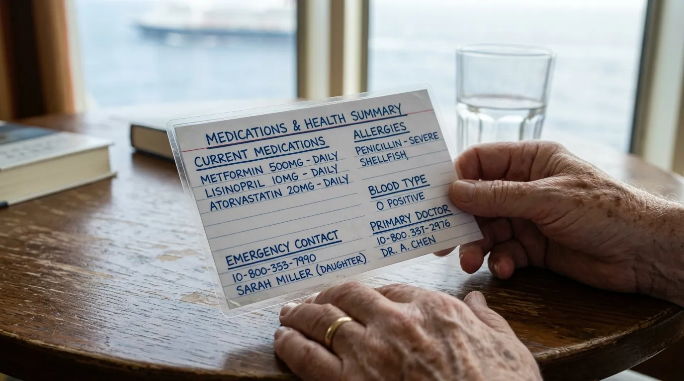 #1 - A Pre-Written Medication and Health Summary Card (Image Credits: Gemini)