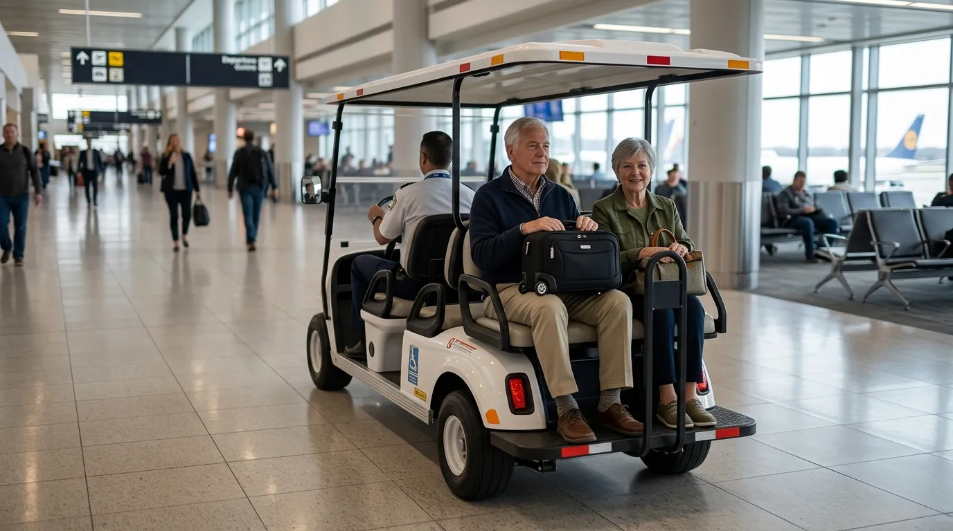 #7 - They Book Courtesy Carts for Long Terminal Transfers (Image Credits: Gemini)