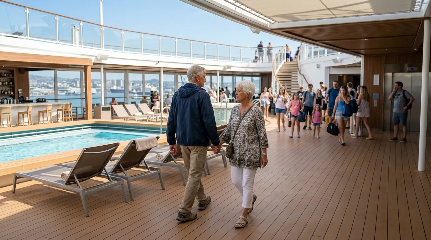 #12 - They Walk the Entire Ship on Embarkation Afternoon (Image Credits: Gemini)
