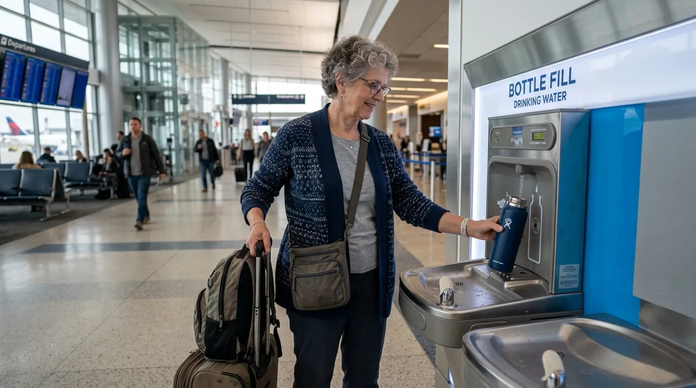 #7 - They Treat In-Layover Hydration as Non-Negotiable (Image Credits: Gemini)