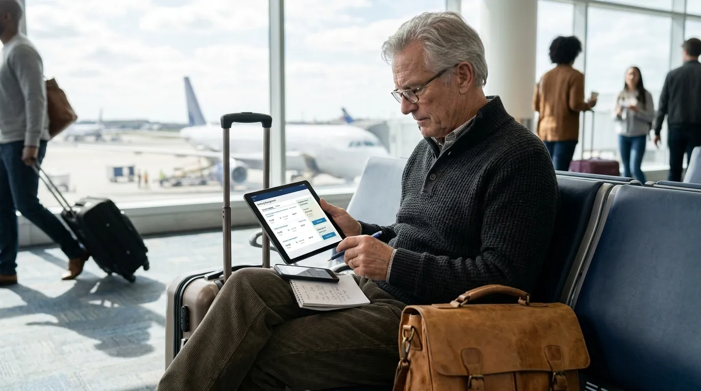 #5 - They Use Layover Time to Place Upgrade Bids on the Next Leg (Image Credits: Gemini)