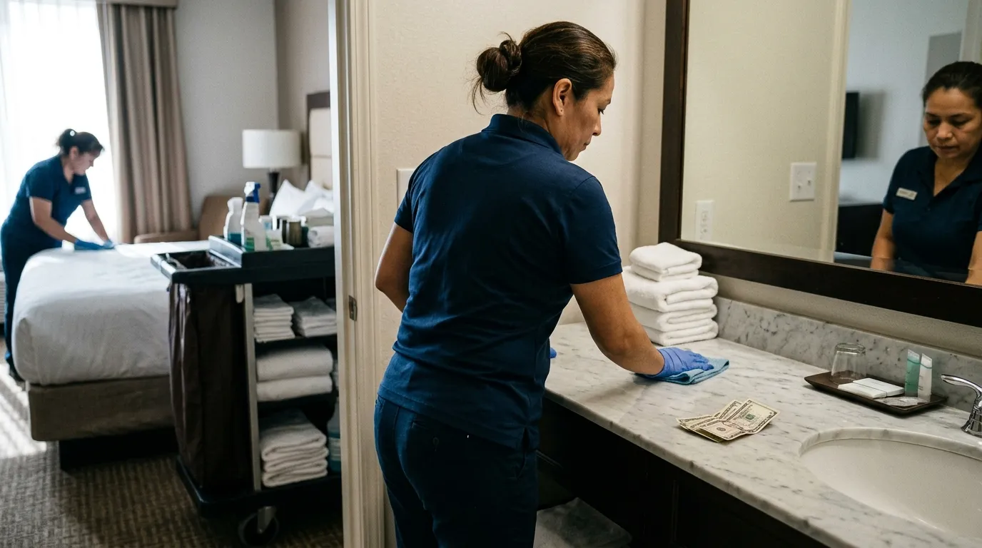 #11 - Housekeeping Talks. And They Know Who Doesn't Tip. (Image Credits: Gemini)