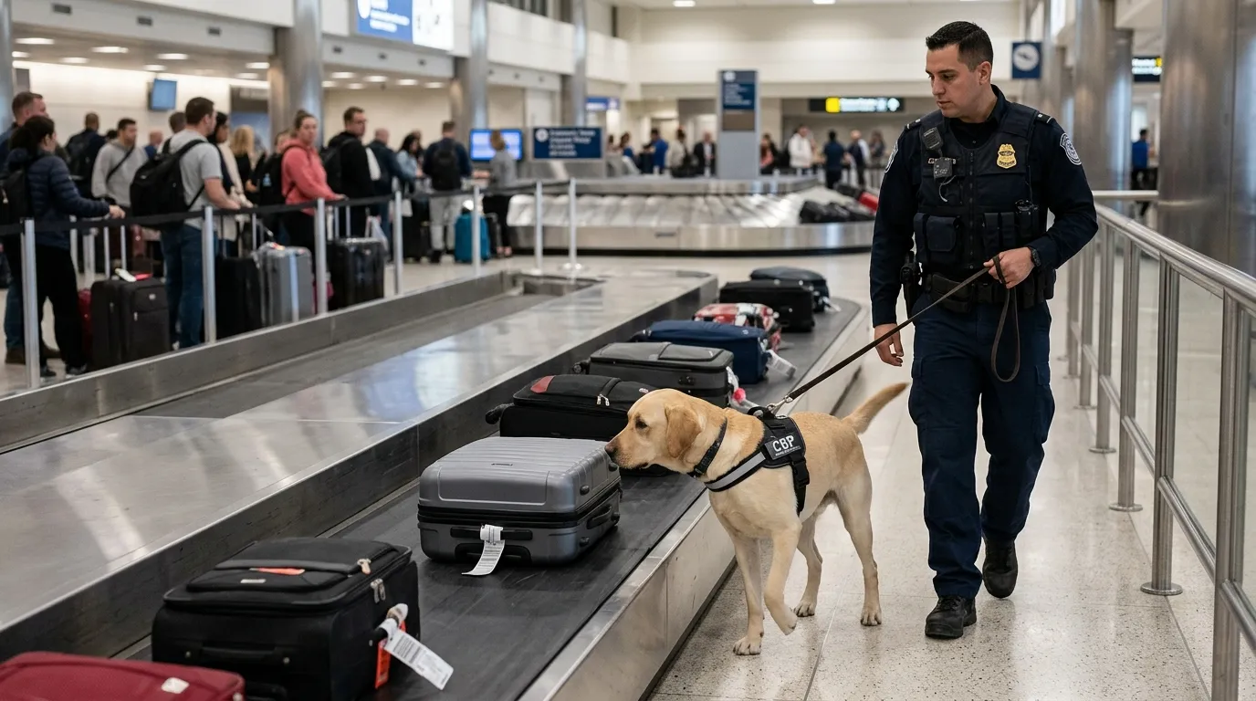 #13 - Whether a Detection Dog Just Flagged Your Bag (Image Credits: Gemini)