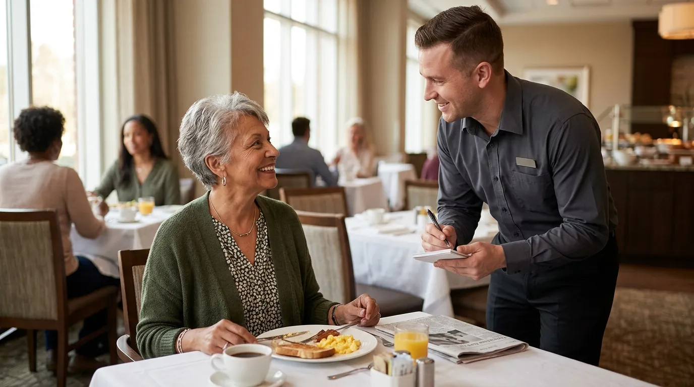 #4 - Solo Guests Over 60 Get a Familiar Face Arranged for Every Morning (Image Credits: Gemini)
