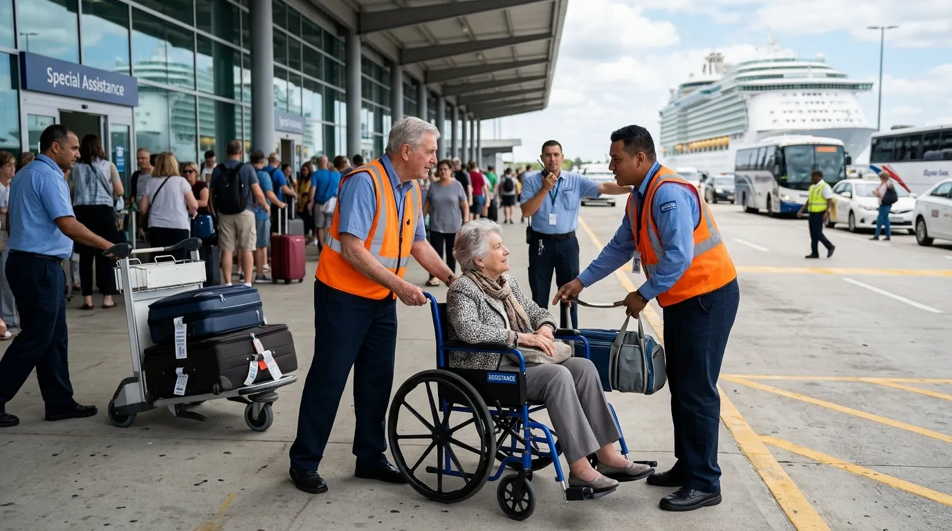 #8 - They Coordinate Wheelchair Assistance at the Curb (Image Credits: Gemini)