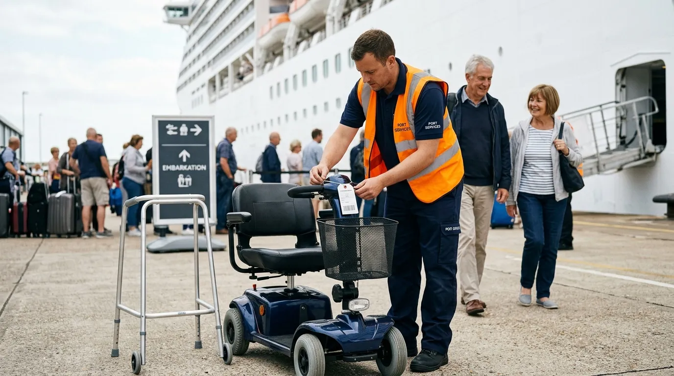 #6 - They Handle Mobility Scooter and Walker Check-In (Image Credits: Gemini)