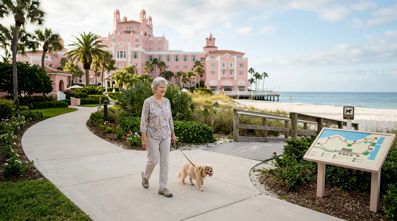 #1 - A Mapped, Accessible Walking Route Around the Property (Image Credits: Gemini)
