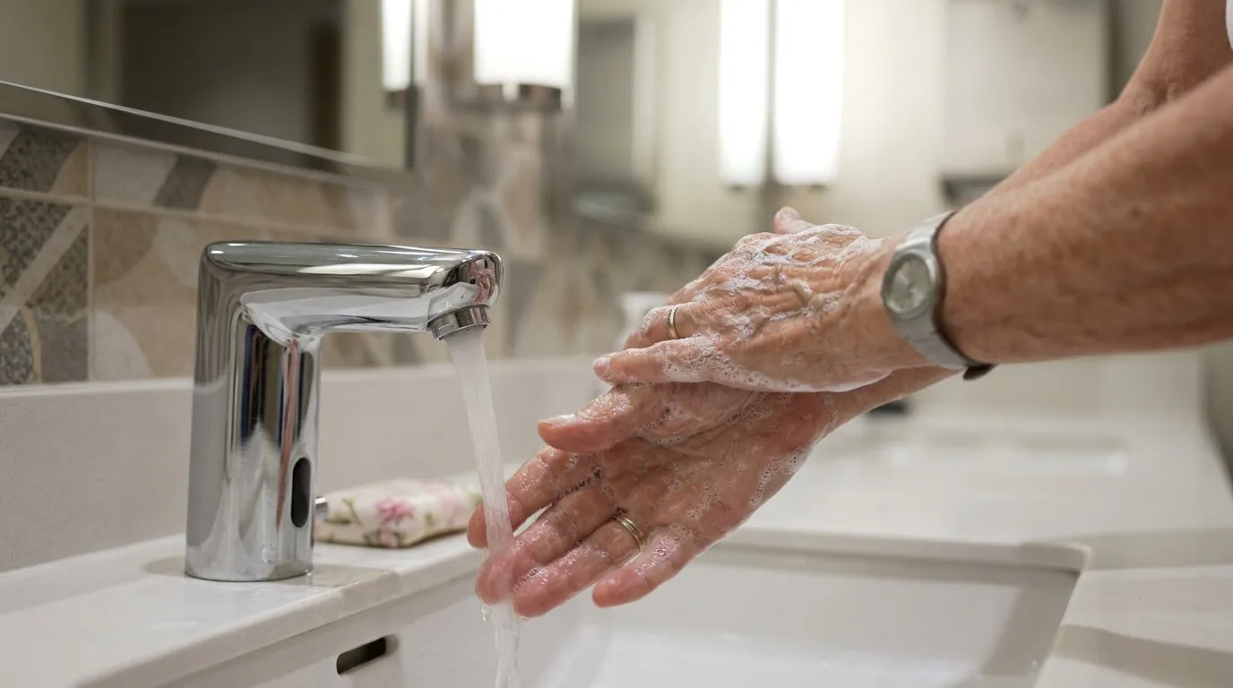 #2 &ndash; Practice Aggressive Onboard Hand Hygiene (Image Credits: Gemini)