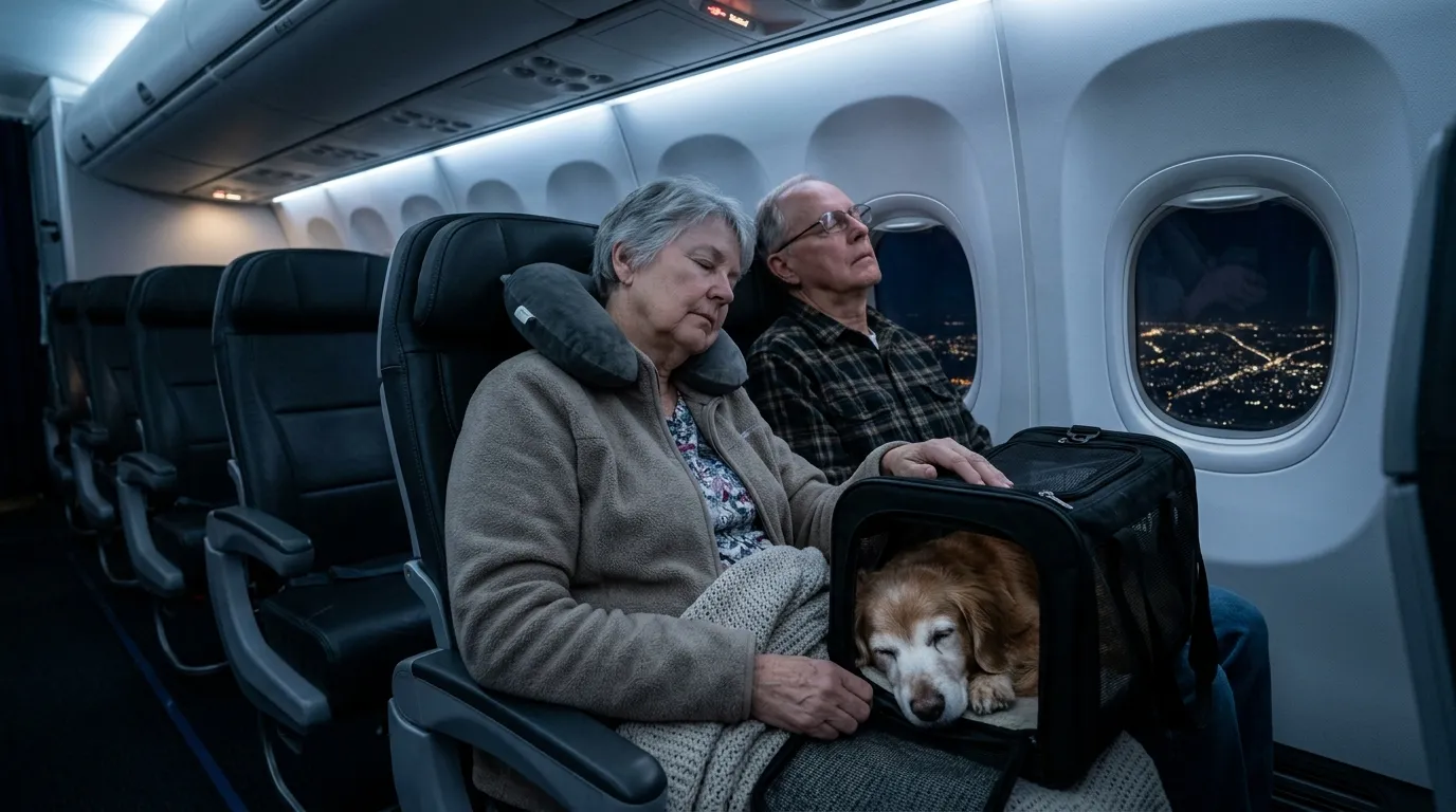 #5 &ndash; Fly at Night to Match Your Dog's Sleep Schedule (Image Credits: Gemini)