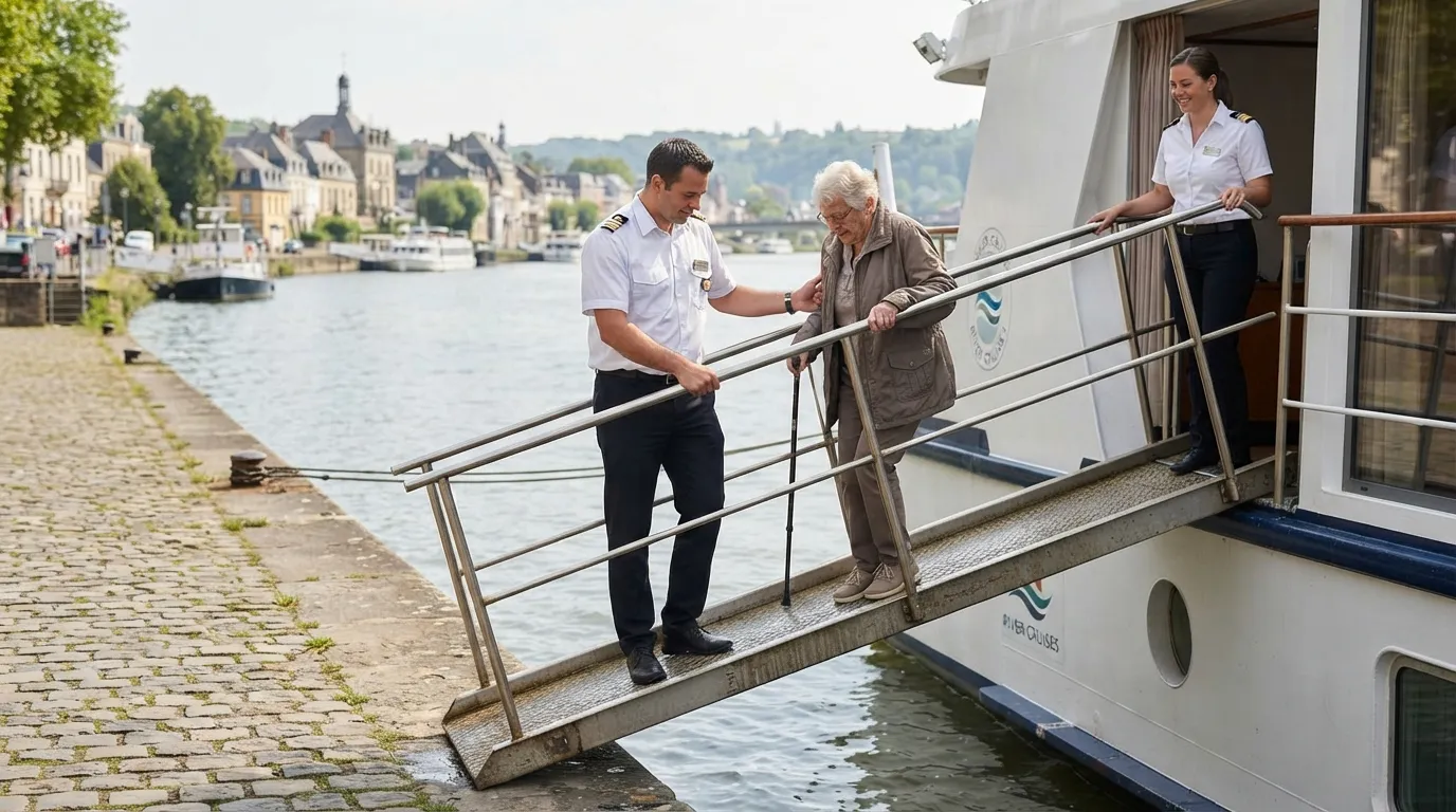 #5 - They Note Gangway Conditions and Plan Boarding Assistance (Image Credits: Gemini)
