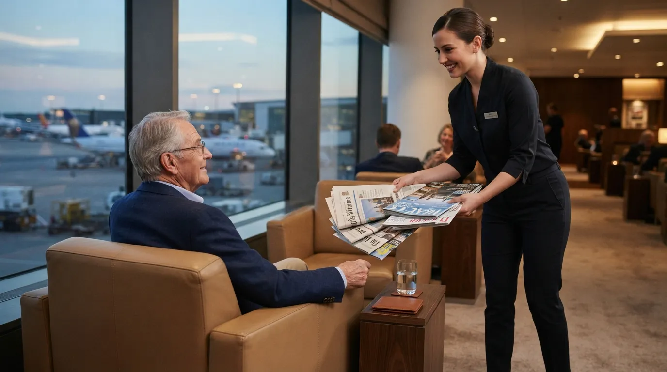 #11 - Newspapers and Magazines Delivered Straight to the Seat (Image Credits: Gemini)