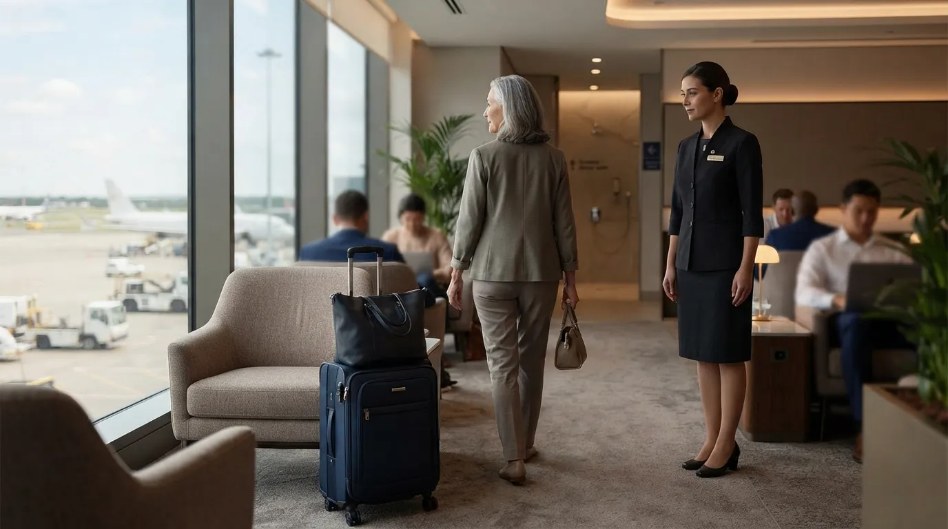 #7 - A Quiet Eye on the Luggage While You Use the Restroom (Image Credits: Gemini)