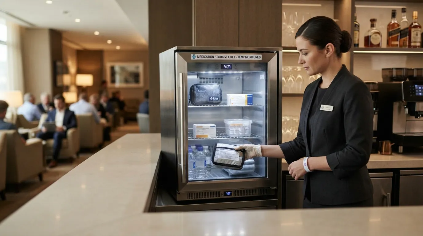 #2 - The Lounge Fridge Doubles as Medication Storage (Image Credits: Gemini)