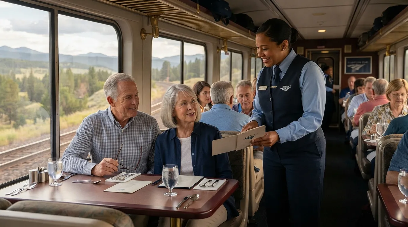 #8 - Dining Car Reservations Handled by Your Attendant - Before You Ask (Image Credits: Gemini)