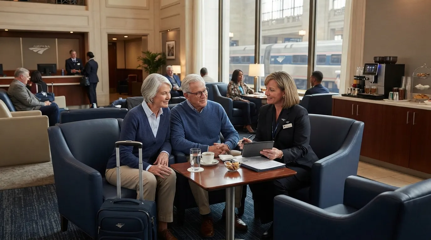 #4 - Station Lounge Access with a Dedicated Agent at Both Ends (Image Credits: Gemini)