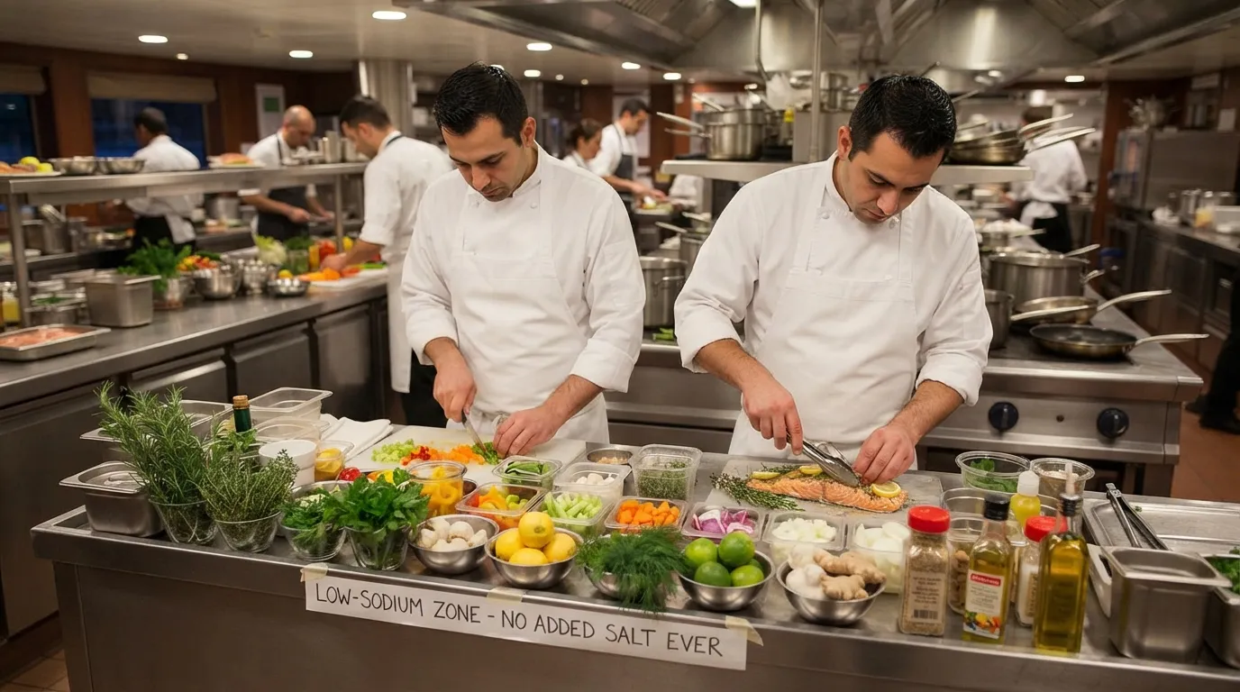 #10 - They Pre-Stage a Dedicated Low-Sodium Prep Zone (Image Credits: Gemini)