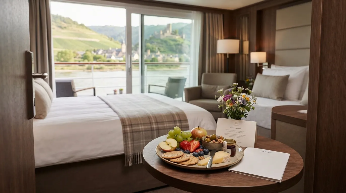 #1 - A Personalized Welcome Snack Is Staged in Your Cabin Before You Board (Image Credits: Gemini)