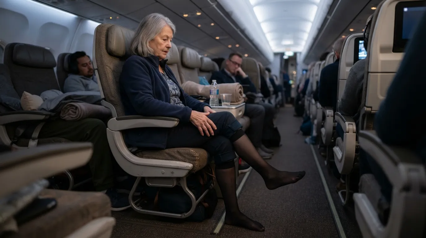 #5 - Long-Haul Flights Are a Real Clotting Risk After 70 (Image Credits: Gemini)