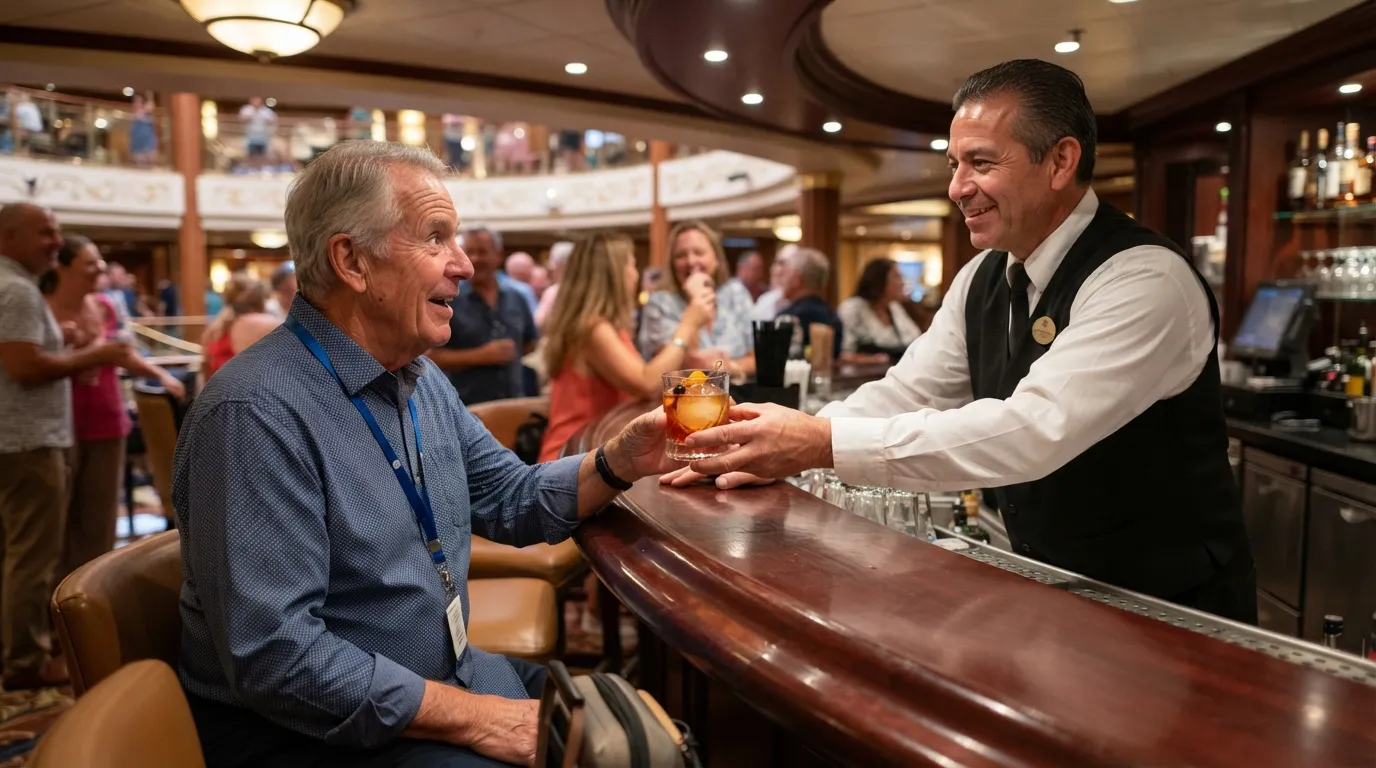 #1 - The Personalised Embarkation Night "Welcome Back" Pour (Image Credits: Gemini)