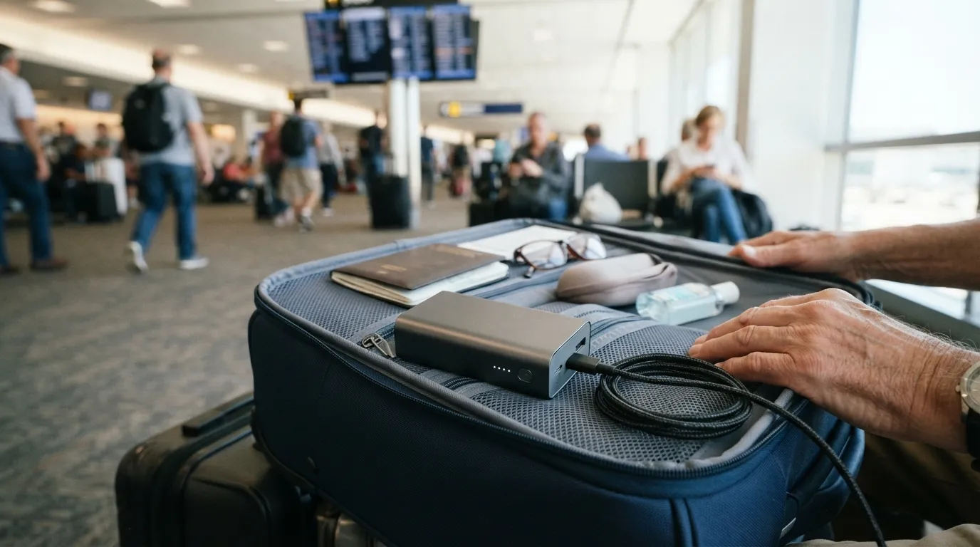 #17 - A Compact Power Bank, Always in the Carry-On (Image Credits: Gemini)
