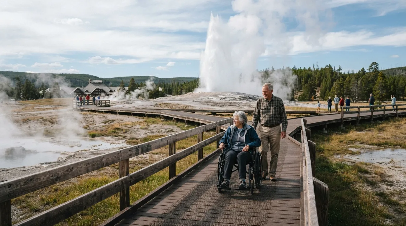 #13 - The Yellowstone Accessibility Boardwalk System Nobody Mentions at Booking (Image Credits: Gemini)