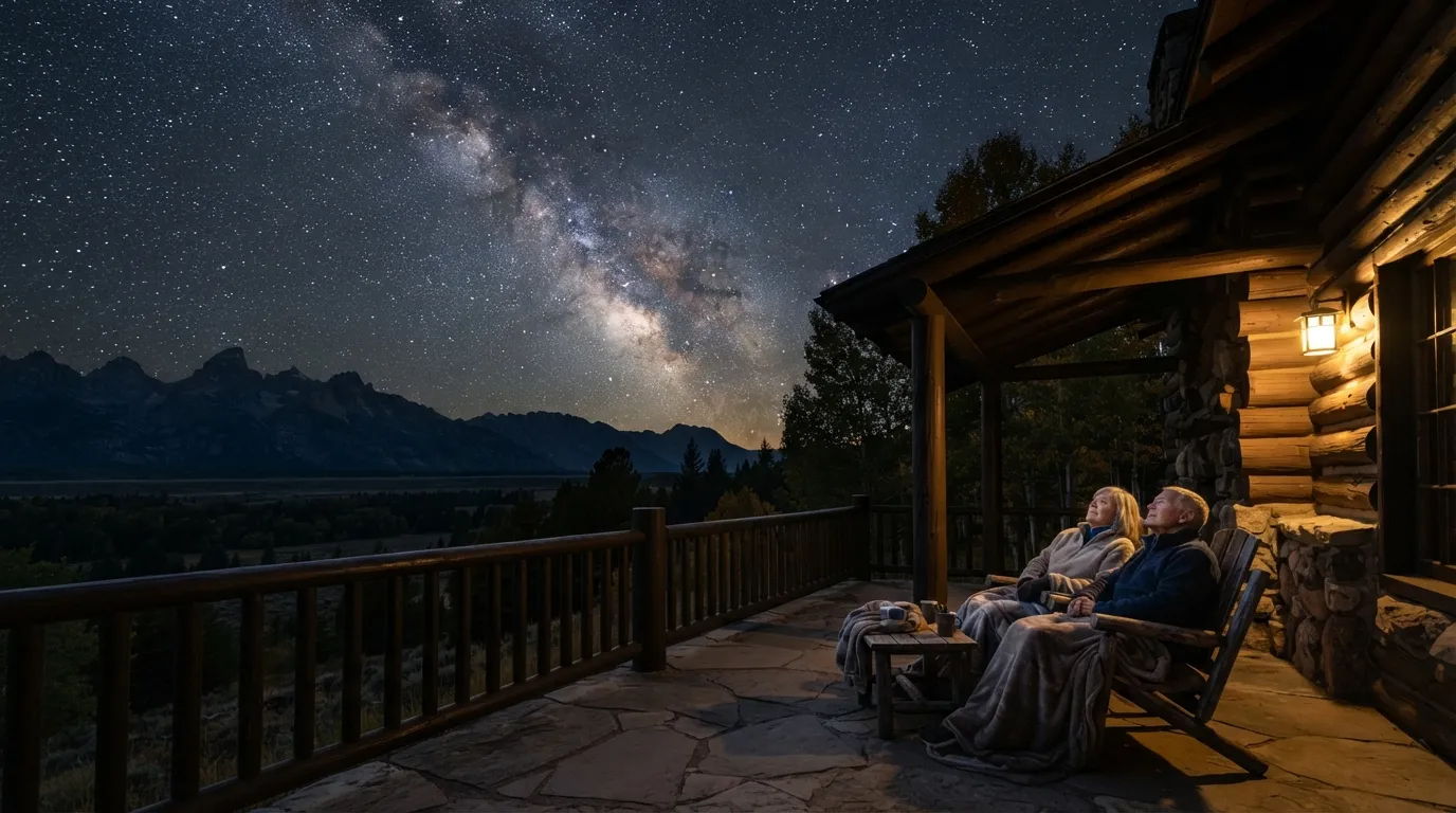 #17 - Fall Stargazing From a Lodge Porch Is in a Completely Different League (Image Credits: Gemini)