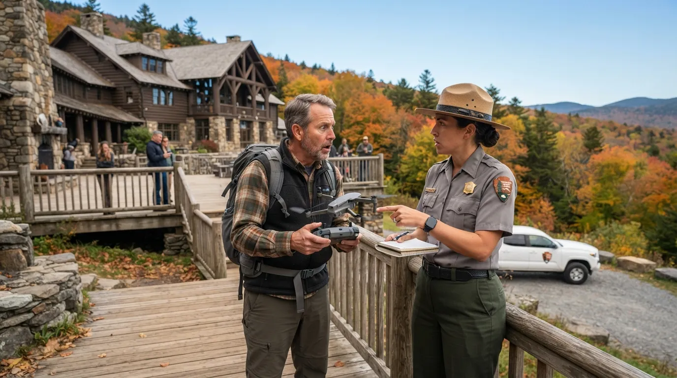 #5 - Flying a Drone Near a Lodge Is a Federal Offense - And Rangers Are Watching More Than Ever (Image Credits: Gemini)