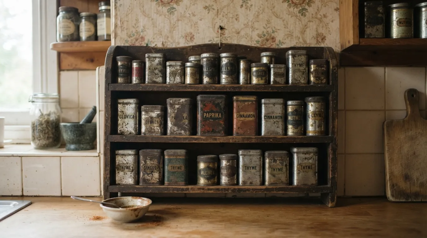 #14 - The Tin Canister Spice Rack (Image Credits: Gemini)