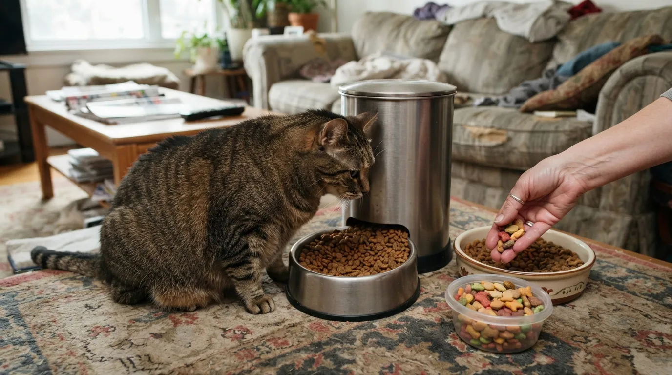#2 - Free-Feeding and "Just a Few Treats" Are the Real Culprits (Image Credits: Gemini)