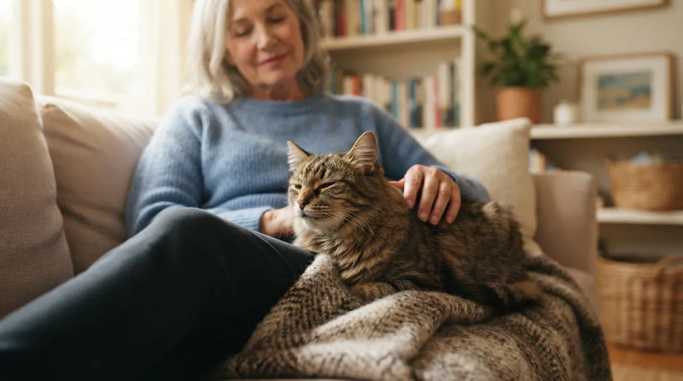 #4 - A Cat's Purr Is Literally Therapeutic. Measured in Hertz. (Image Credits: Gemini)