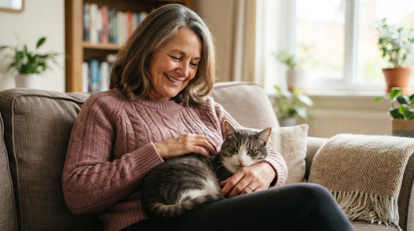 #2 - Loneliness in Midlife Is a Real Health Risk. Rescue Cats Counter It Measurably. (Image Credits: Gemini)