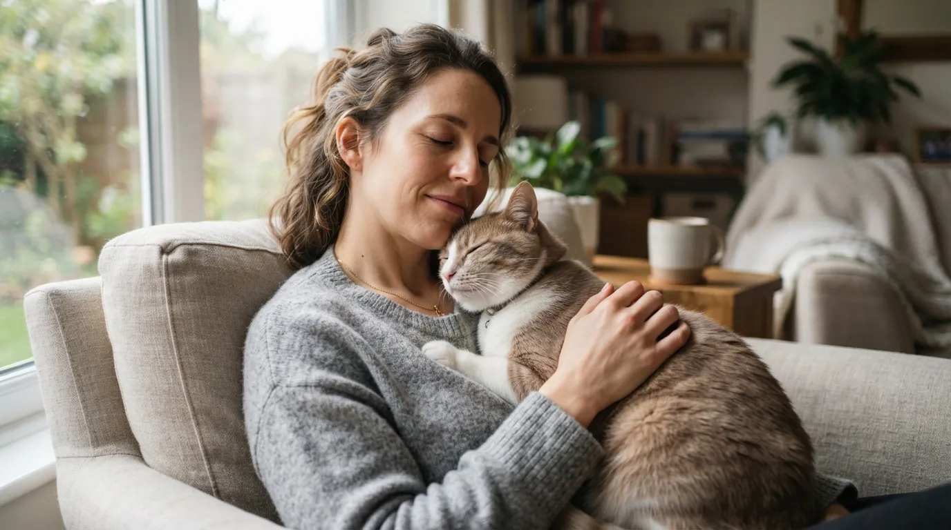 #9 - Listening to the Purr as a Biological Stress Reset (Image Credits: Gemini)