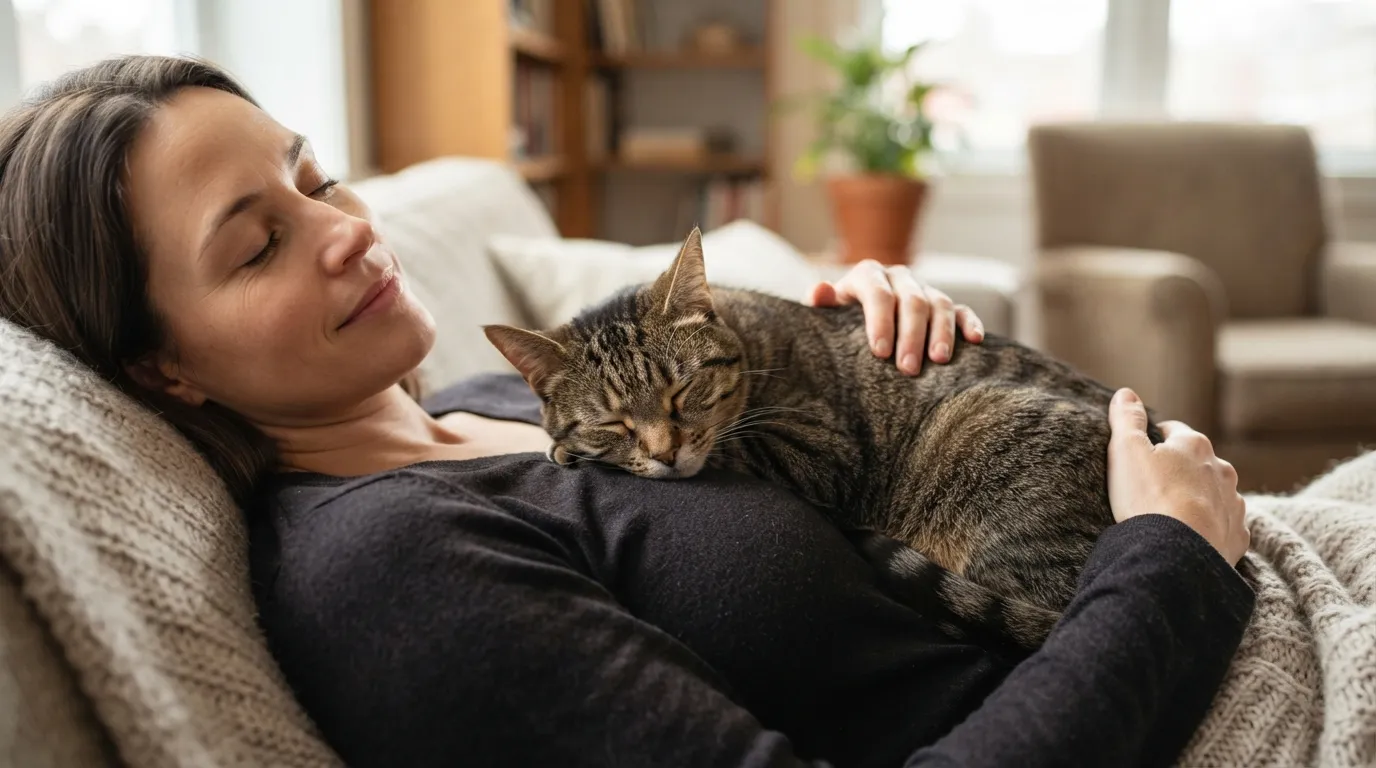 #9 - That Purring Sound Hits a Therapeutic Frequency (Image Credits: Gemini)