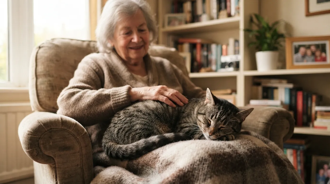 #2 - Your Cat Is Protecting You From a Documented Heart Risk: Loneliness (Image Credits: Gemini)